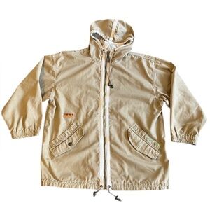 Lapagaya Men’s Workwear‎ Jacket | Small | Tan Hooded & Mesh-Lined